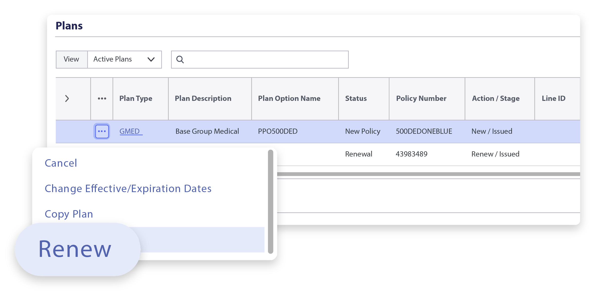 Manage a benefits account end-to-end without leaving the workspace