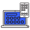 Laptop and mobile phone icon