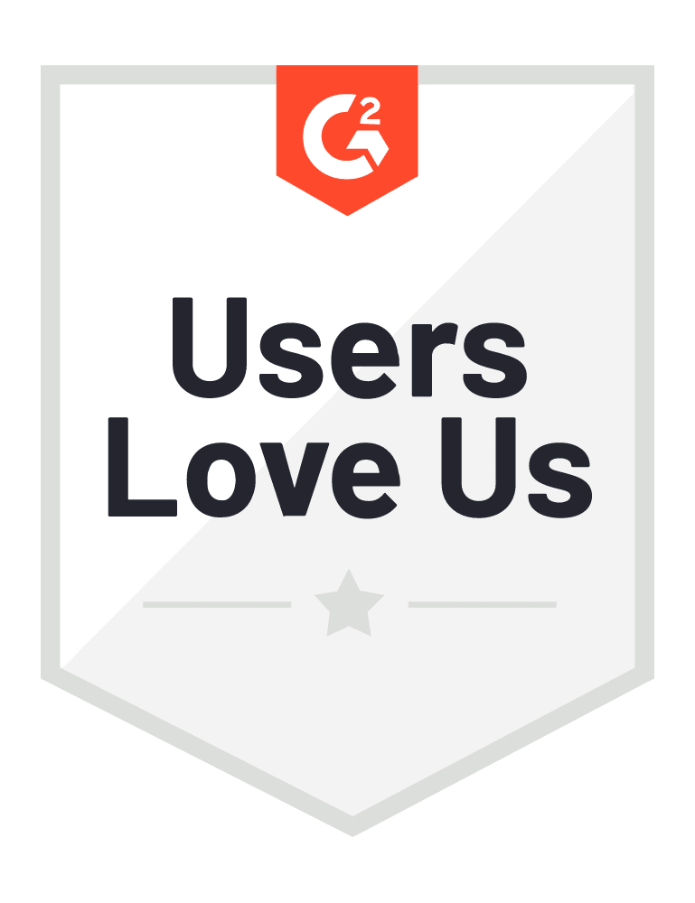 Users Love Us award logo G2 Summer 2021