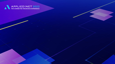 A dark blue background with multicolored squares and lines with the Applied Net 2022 logo in the top left corner  