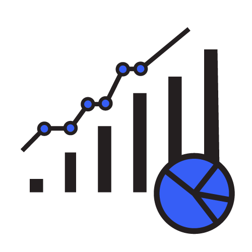 reporting data & analytics icon